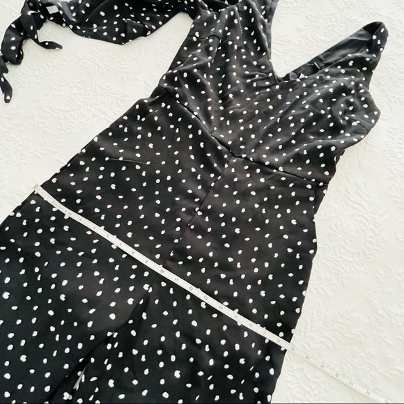 NWOT Lulus Aislinn Black Polka Dot Sleeveless Jumpsuit Small - Picture 11 of 13